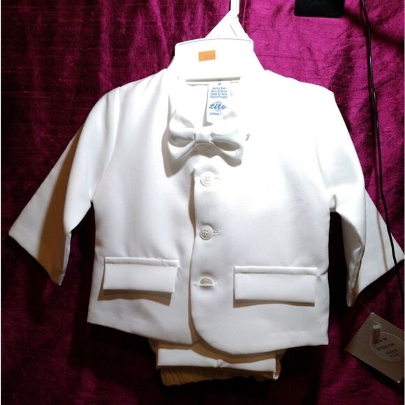 Vintage never wore child's 3 piece suit white - Picture 2 of 12